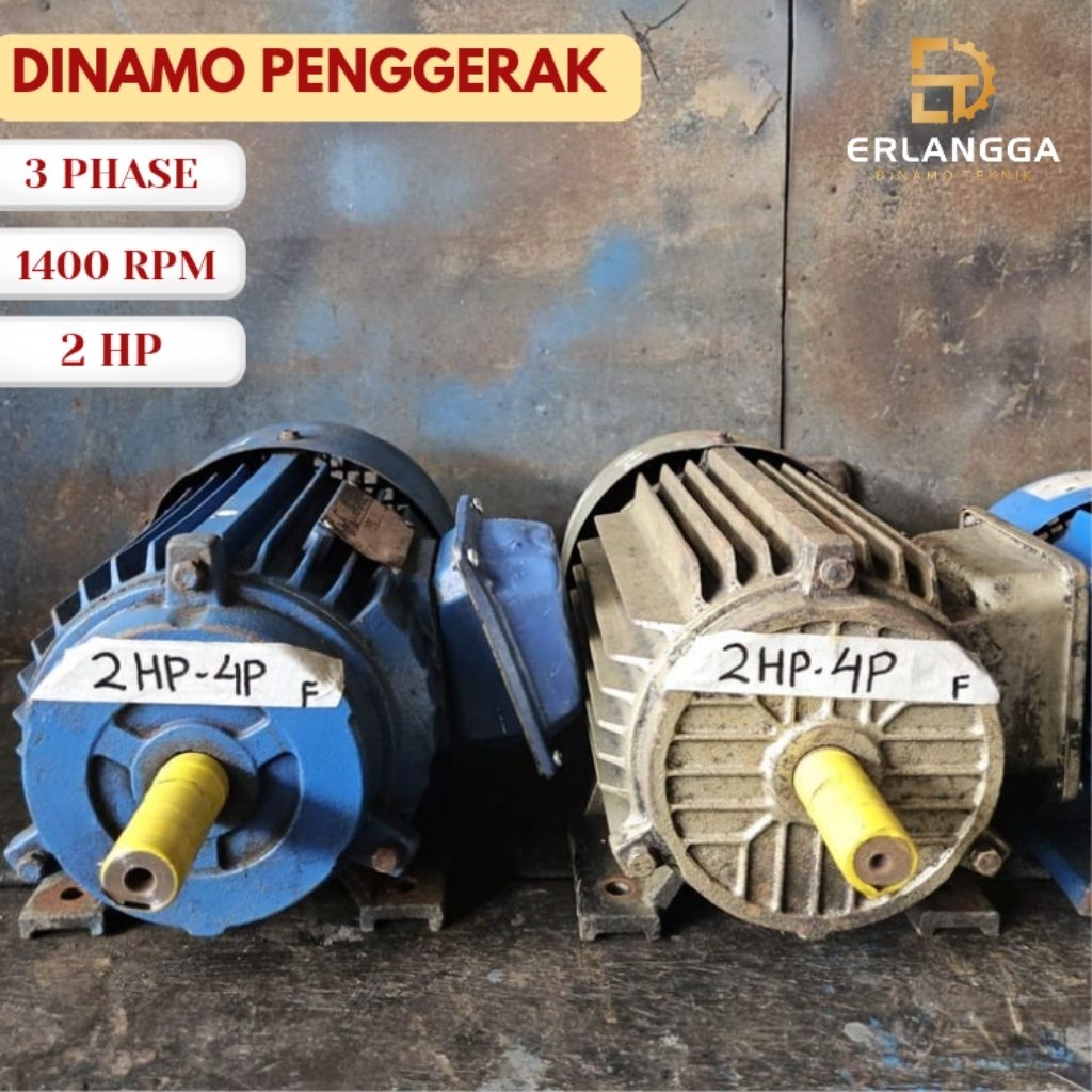 Dinamo Penggerak 2 HP – 1400 RPM – 3 Phase