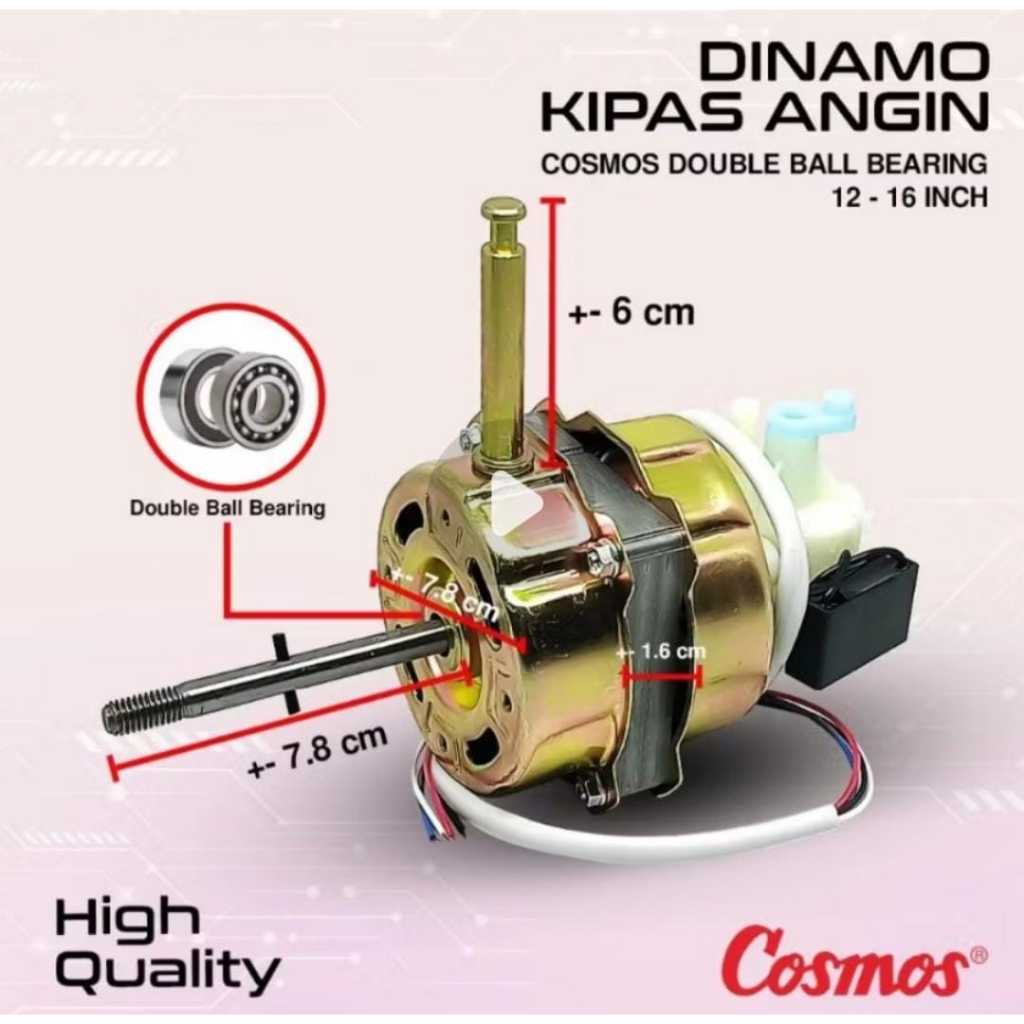 Dinamo Kipas Angin Double Ball Bearing dinamo kipas universal