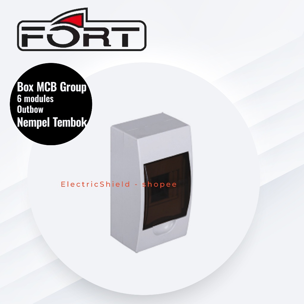 Mcb Box 6 Group Outbow Nempel Tembok FORT - FMCBB6S