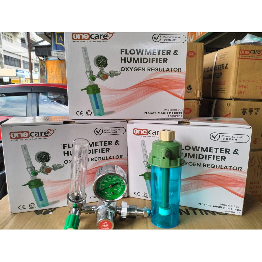 Regulator Oxygen / Flowmeter Humidifier Oxygen Regulator ONECARE