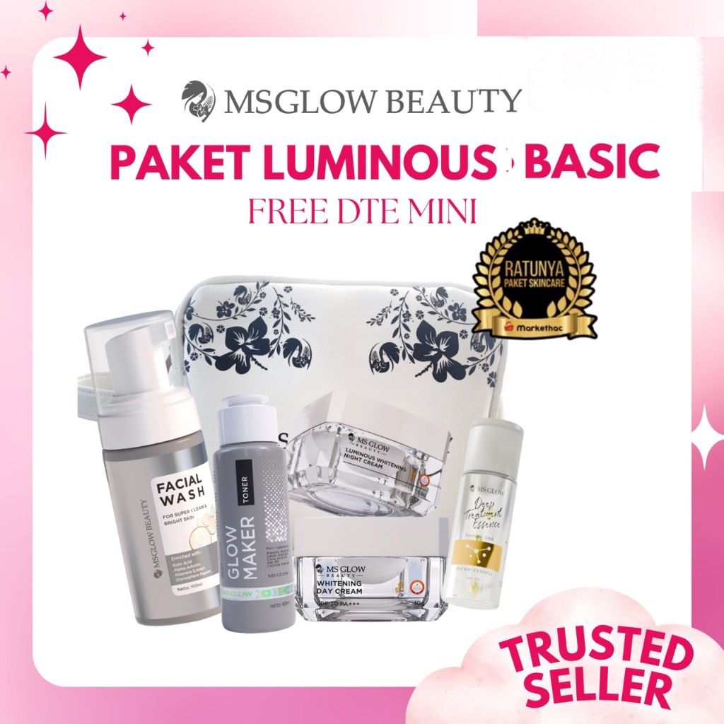 [AKTIVASI][FREE DTEMINI] SET MS GLOW PAKET LUMINOUS DTEMINI untuk membantu mencerahkan kulit kusam d