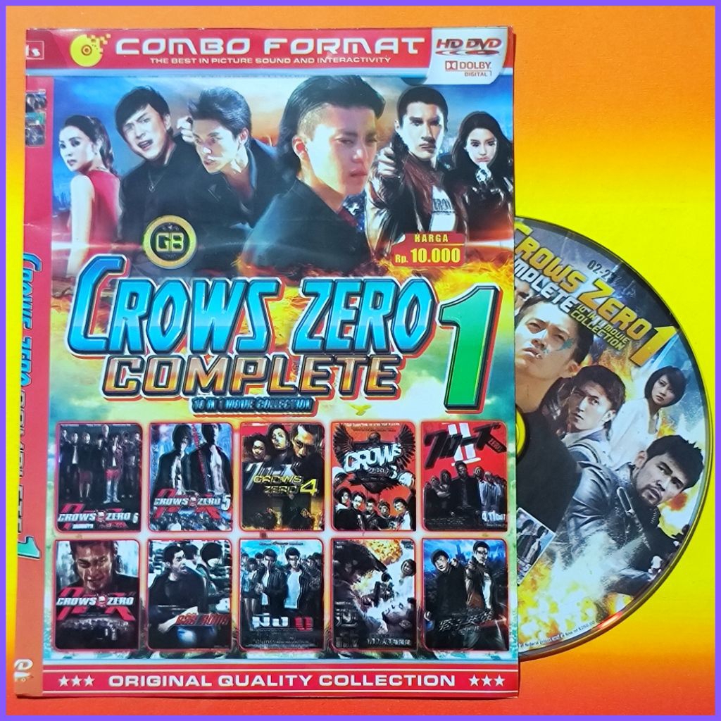 Kaset Film Asian Jepang Japan Koleksi Action Crows Zero Edisi Pilihan Lengkap Teks Indonesia