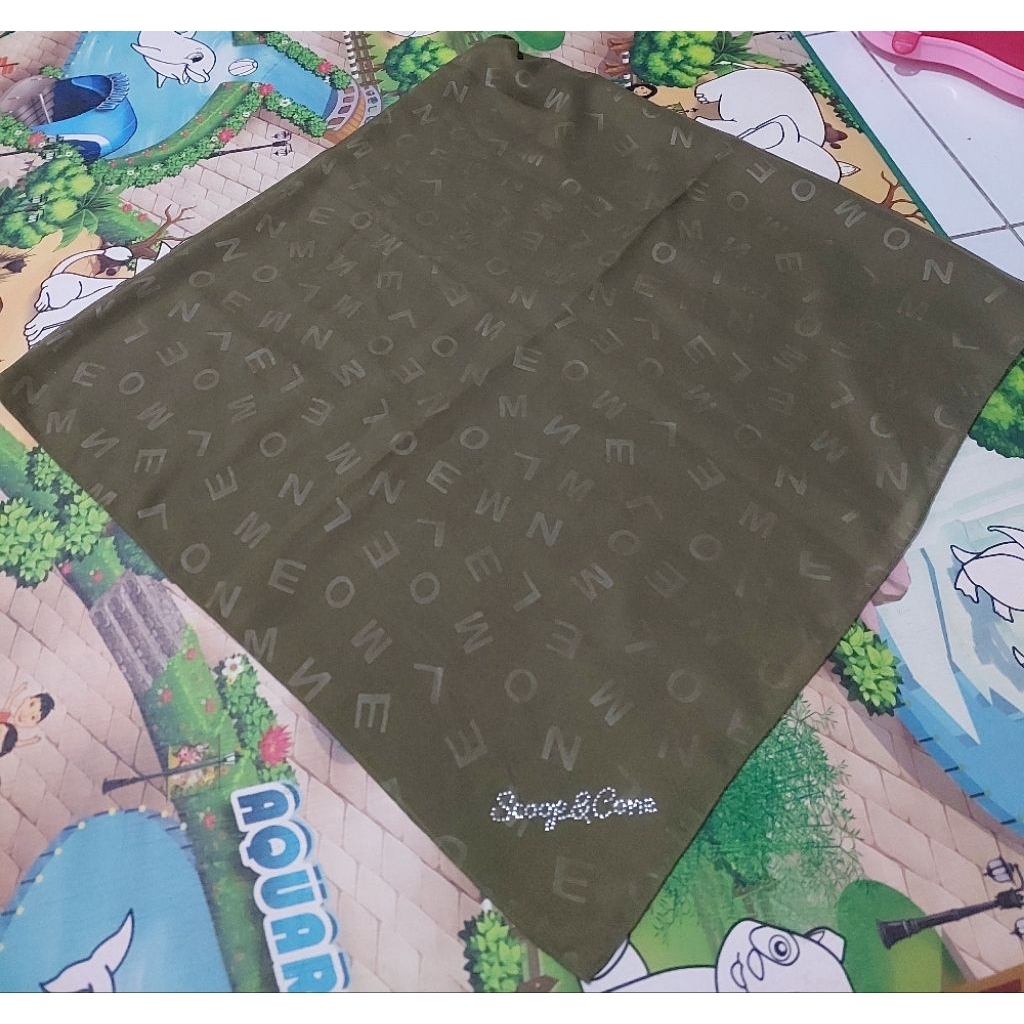 NEW SALE,, MONEL Scoop & Cone Ori...Hijab Segiempat Embos Monel