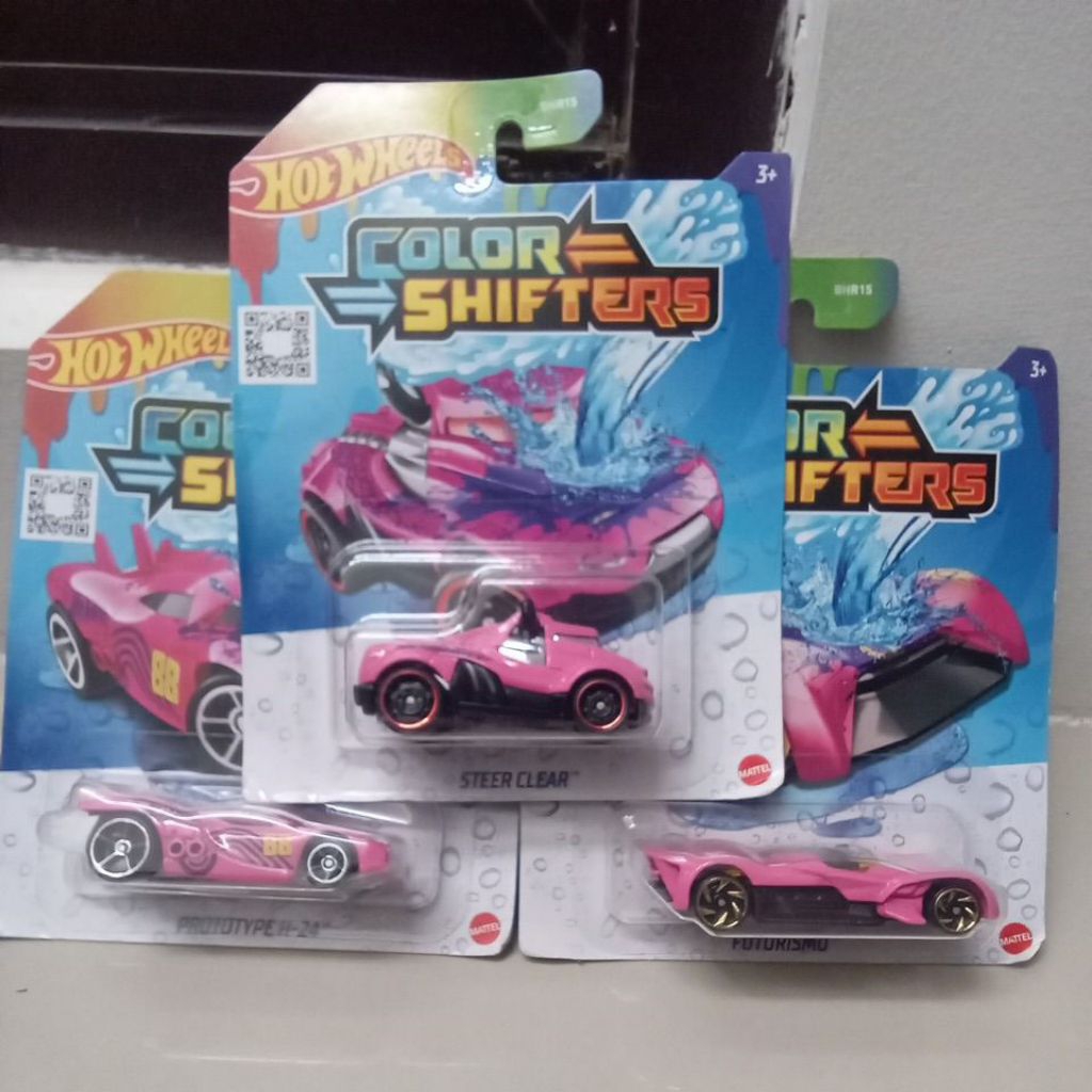 futurismo/steer clear/prototype h-24 hotwheels color shifters pink