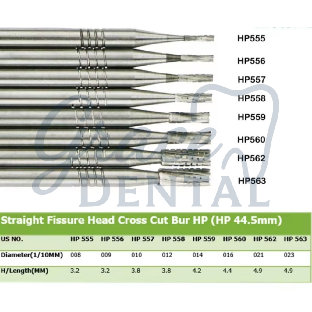 Bur Tulang Carbide Tungsten Fissure Fisur Dental Low Speed Seperti SS White