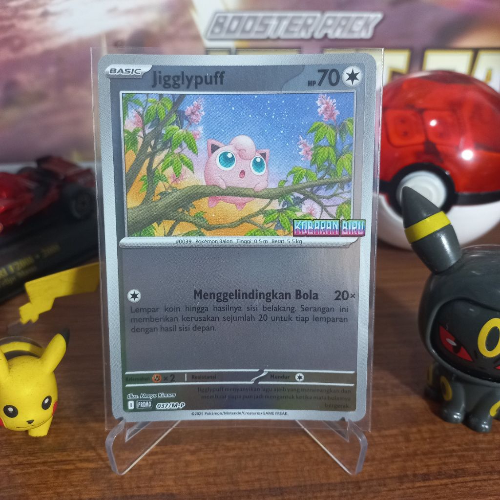 Jigglypuff Set Spesial Indomaret Promo 037/M-P - Kartu Pokemon TCG Indonesia Kobaran Biru Original