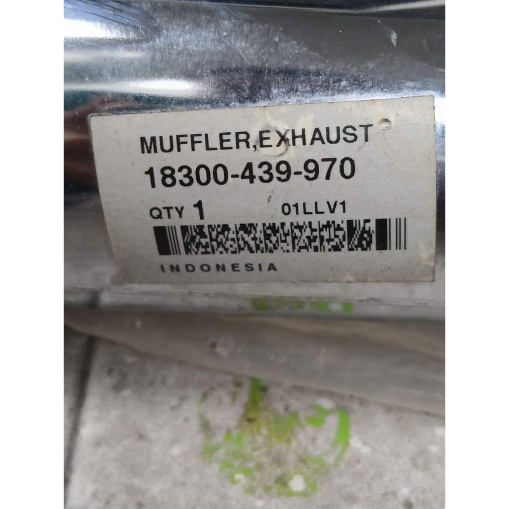 18300 - 439 - 970 KNALPOT HONDA GL100 ORIGINAL BARU AHM ASLI