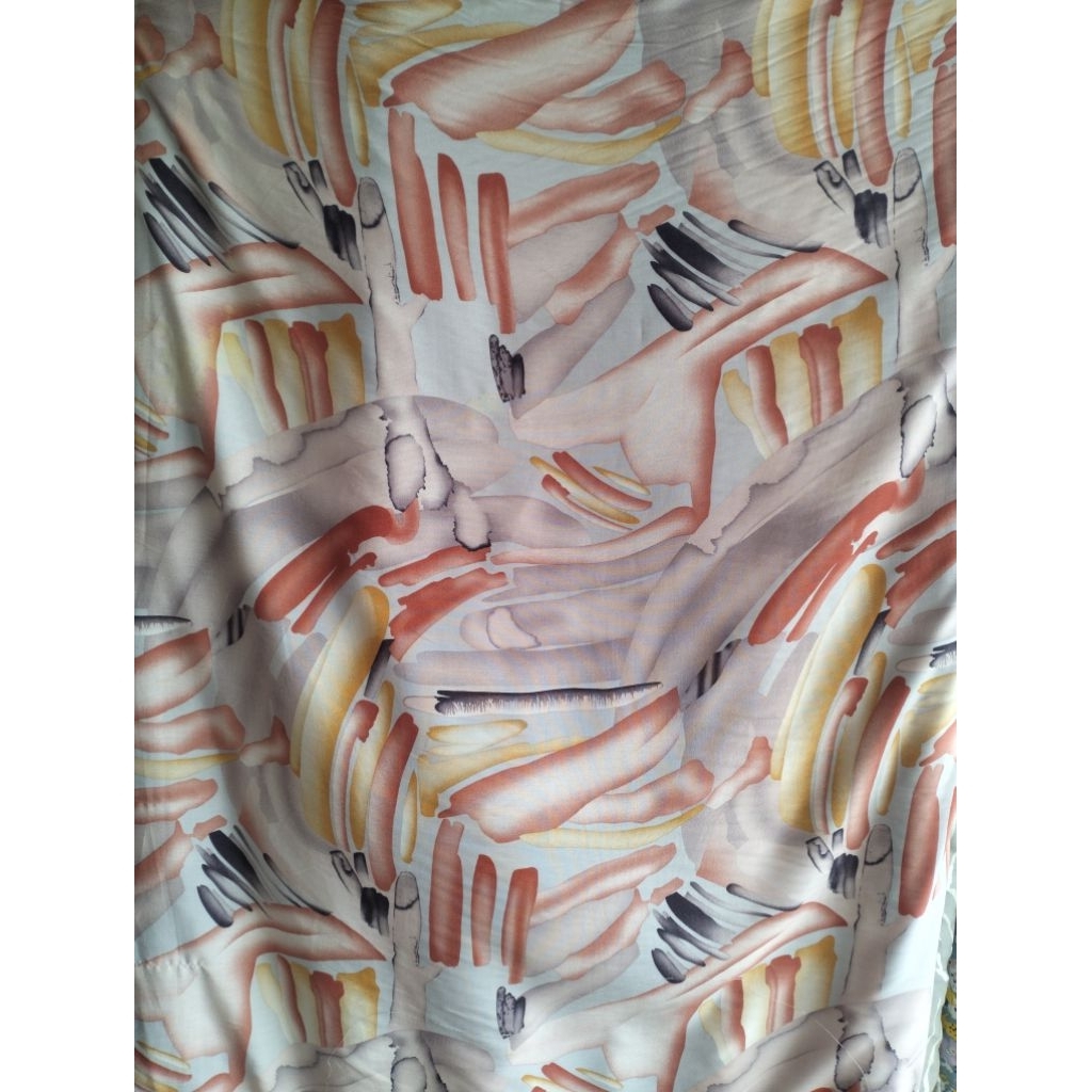 katun rayon motif (abstrak)