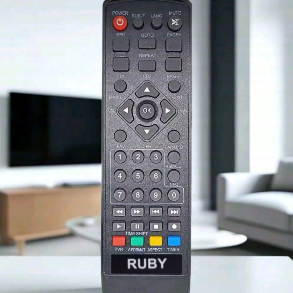 REMOT REMOTE STB DVB T2 RUBY REMOTE SET TOP BOX LANGSUNG BISA DIGUNAKAN