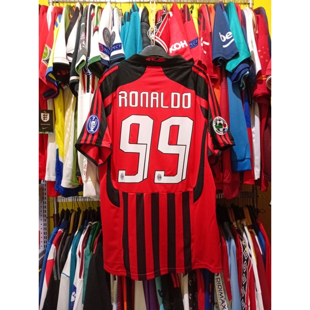 JERSEY BOLA RETRO GO ACM 2007 2008 RONALDO 99