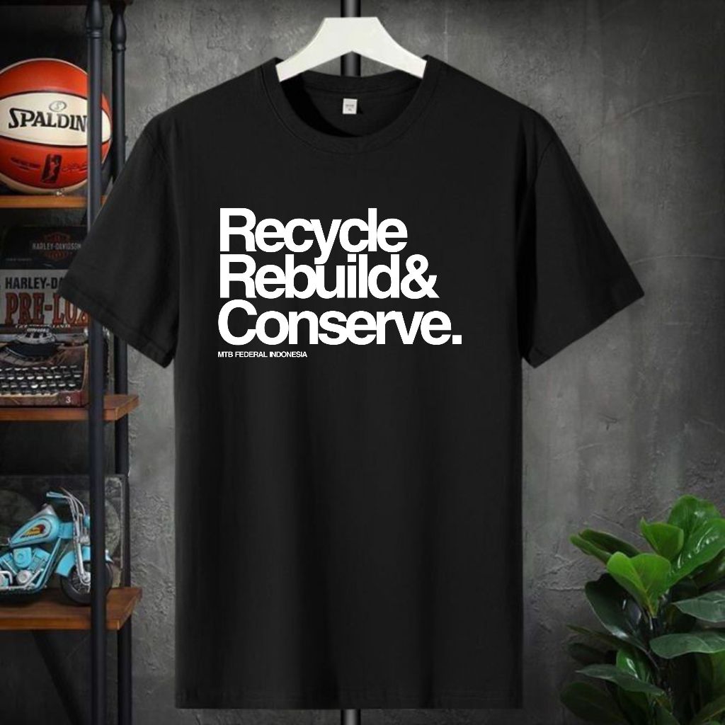 Kaos We Recycle Rebuild & Conserve, Kaos MTB Federal Indonesia, Kaos Sepeda Federal