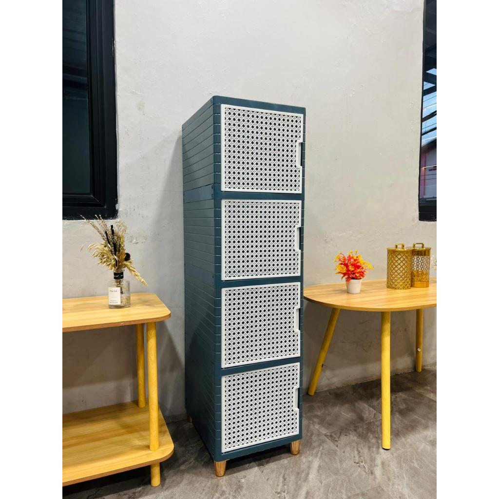 LEMARI NAKAS LUNA 4 SUSUN POL LIVING / LEMARI PAKAIAN SERBAGUNA 4 TINGKAT / ASFAH MAKASSAR