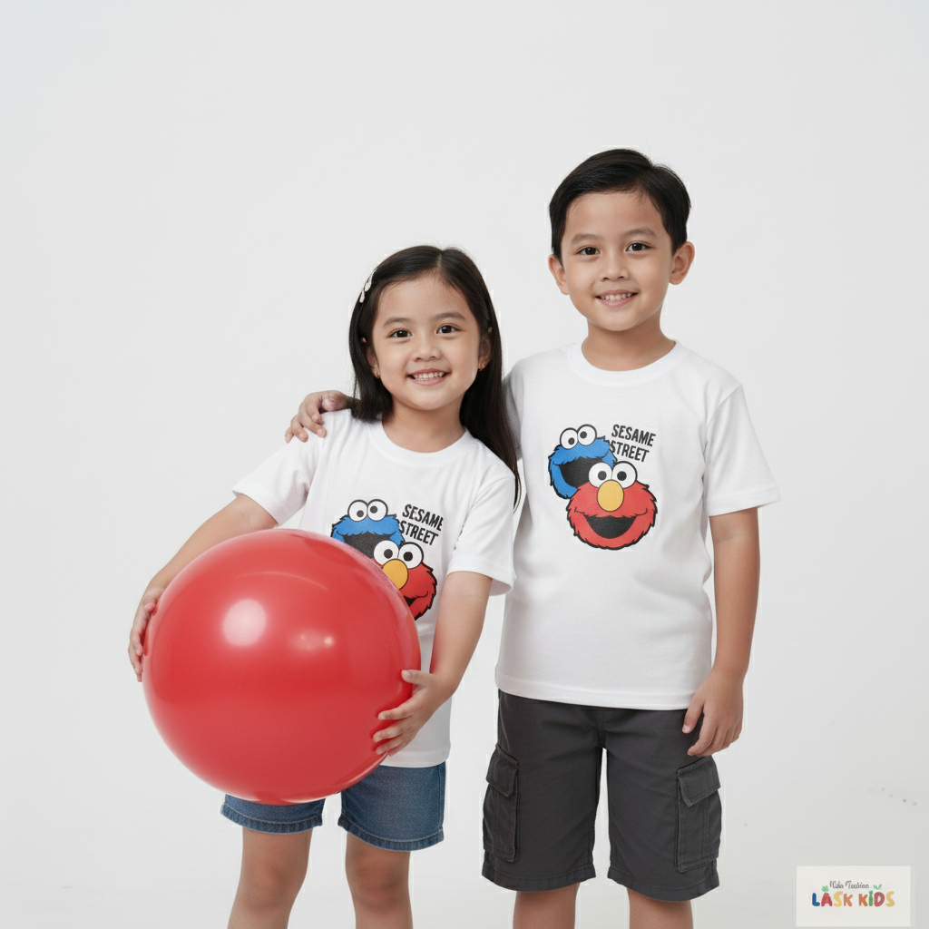 Lask Kids Baju Kaos Anak ELMO SAMASE STREET