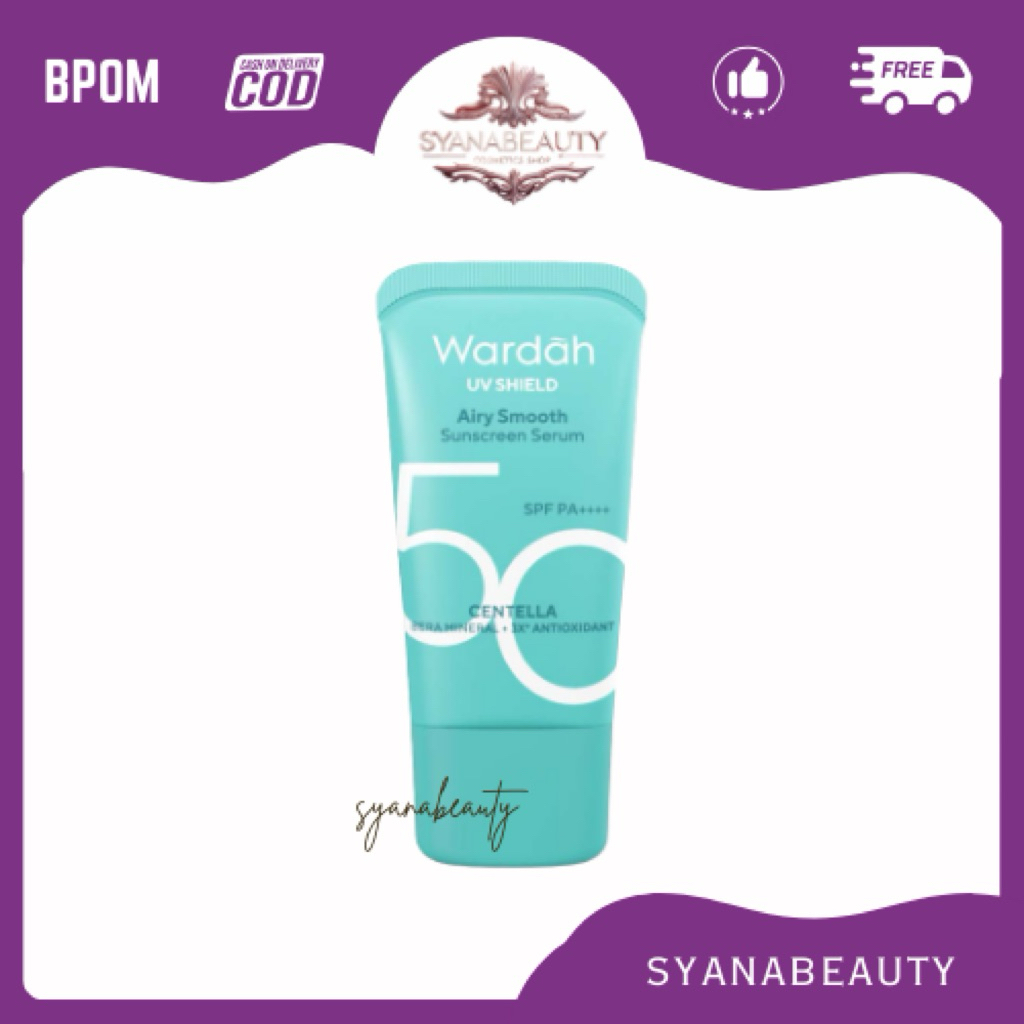 Wardah UV Shield Airy Smooth Sunscreen Serum SPF 50 PA++++l(Biru)