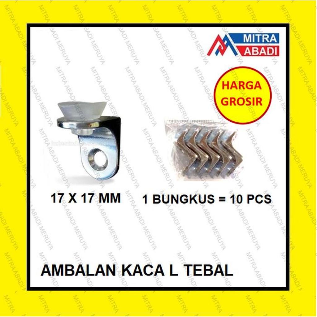 Siku Ambalan Bracket L Ambalan Kaca L Tebal