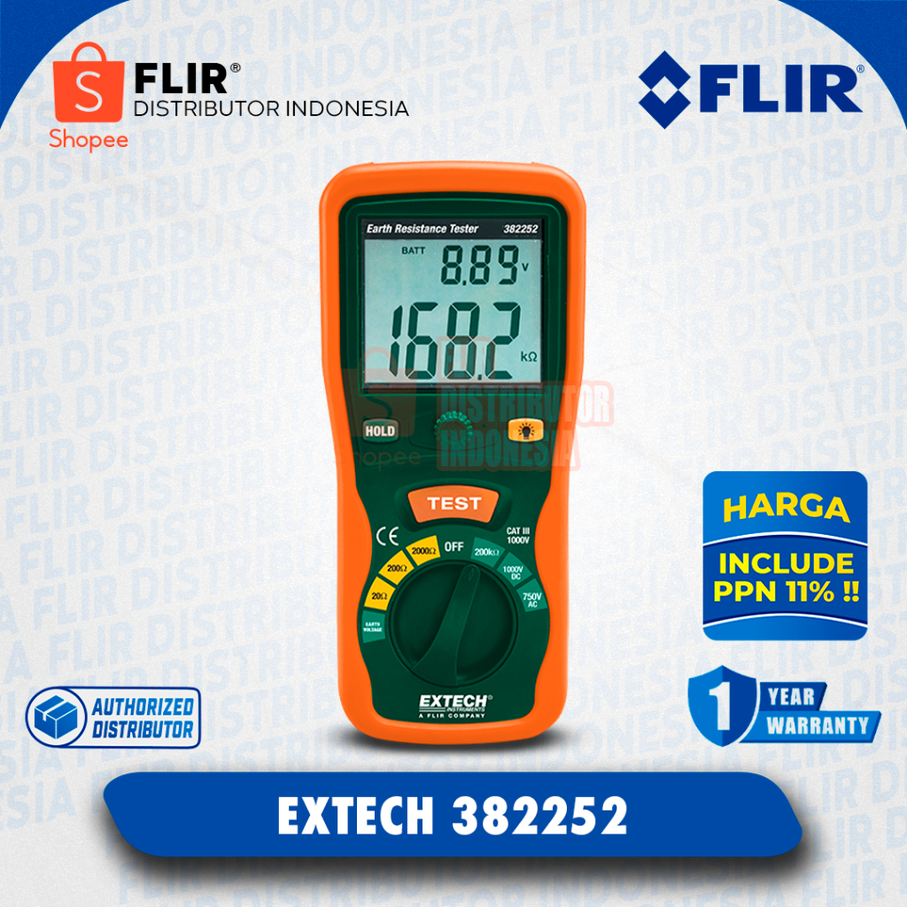 Extech Earth Ground Resistance Tester 382252