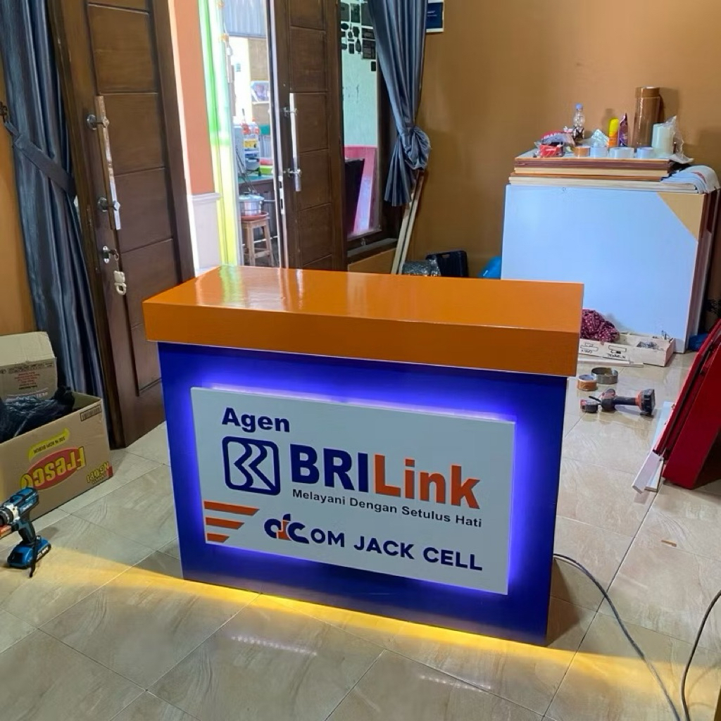 REQUEST UKURAN ~ MEJA KASIR BRILINIK / MEJA KASIR MINI ATM