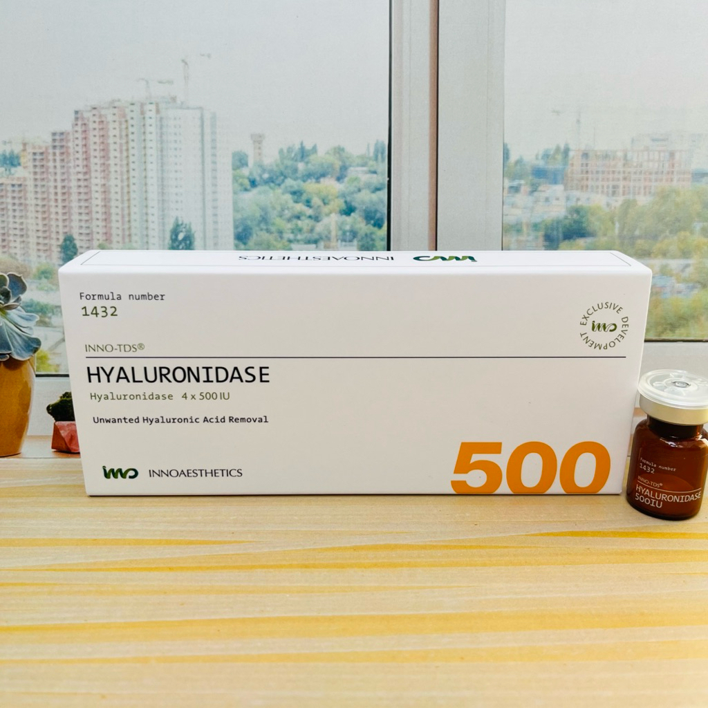 Inno Hyaluronidase - 4 vial @500iu BPOM unwanted hyaluronic acid removal