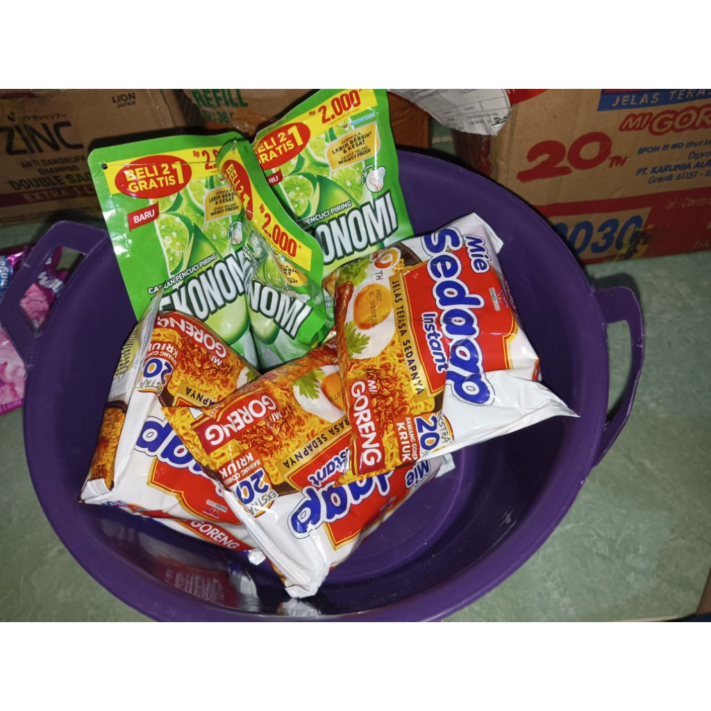 Paket promo 12.12 { Bak Kuping +3 mie goreng+ 3 Ekonomi cuci piring}