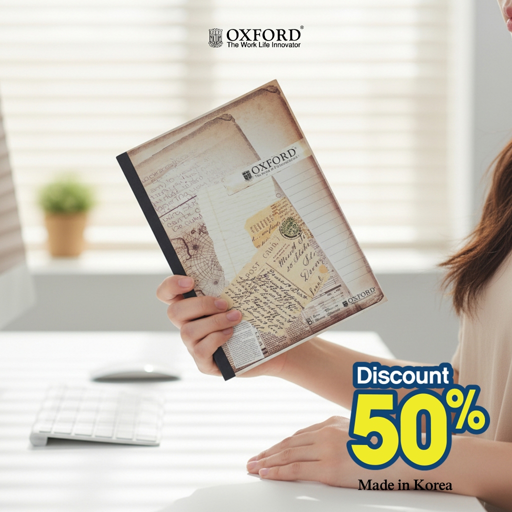 Oxford Buku Tulis Vintage Ukuran B5 - GNB B5 100 Lembar (Vintage)