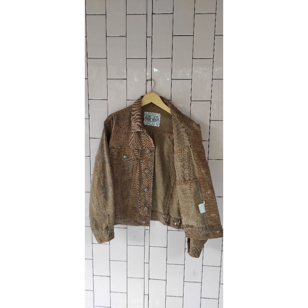Ferre jeans denim jacket brownMade in made in italia Size XL oversize Panjang 63 Lebar 60 Kondisi ga