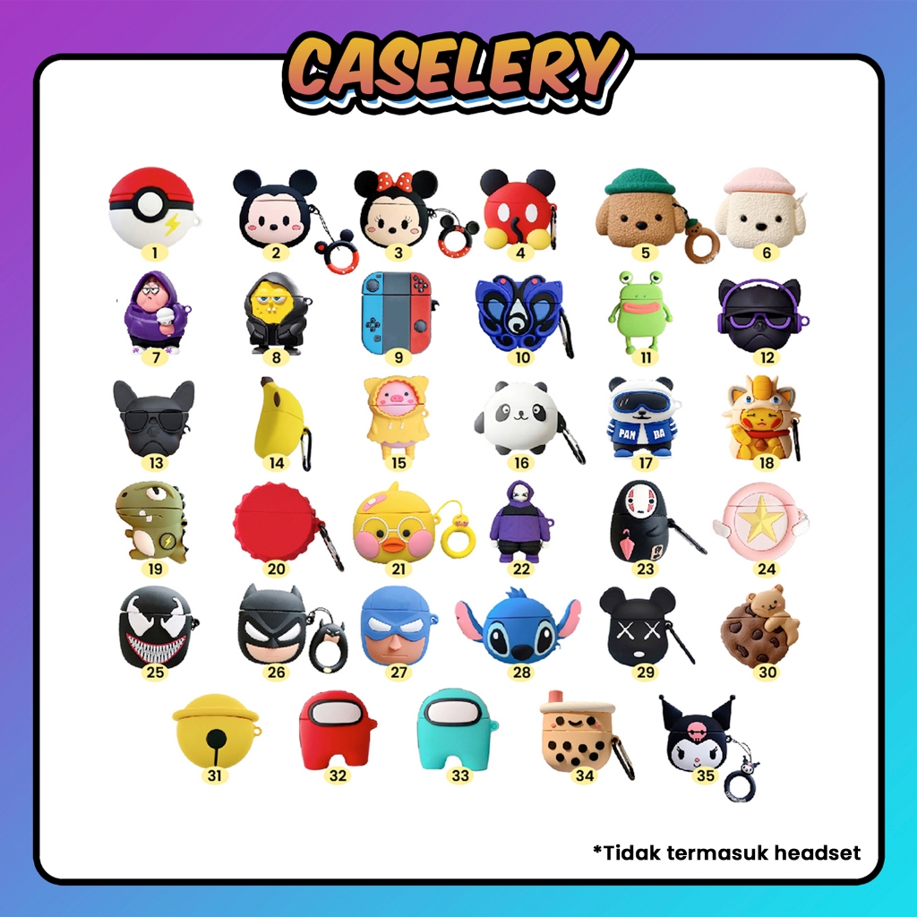 [W] Case Pods Robot T50S / Pro 4 / Roker Eb811 Karakter Batman W26