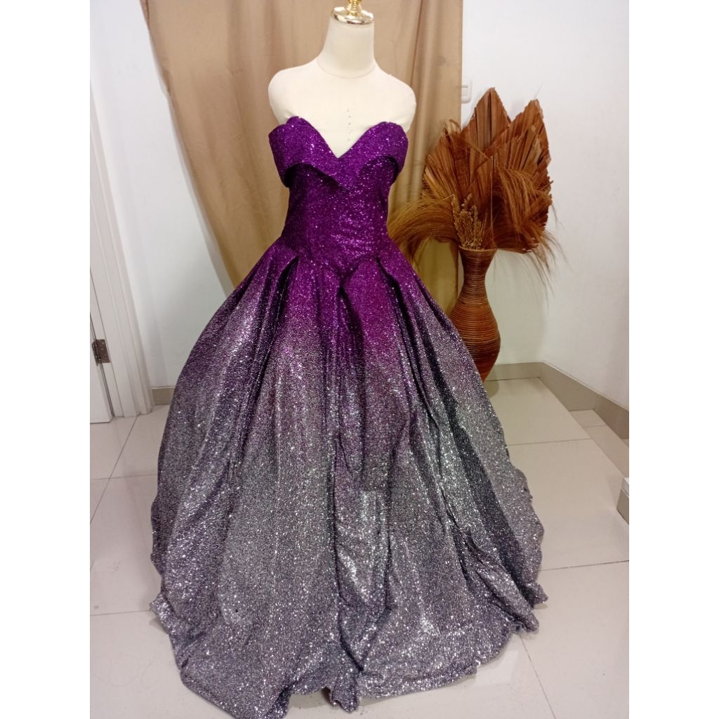 sewa gaun gliter-sewa gaun ballgown-sewa gaun prewed