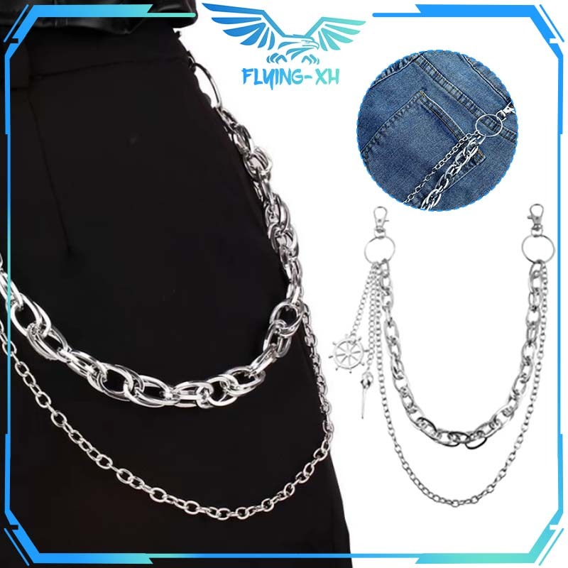 Aksesoris Rantai Celana Hiasan Celana Jeans Rantai Celana Punk Pants Chain Fashion Jeans Chain