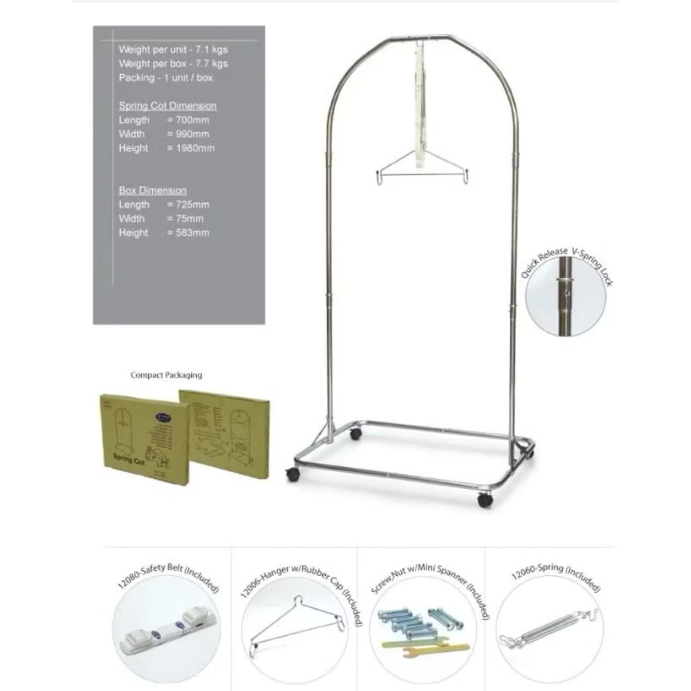 Ayunan Bayi My Dear Spring Cot Besar Complete || tiang ayunan