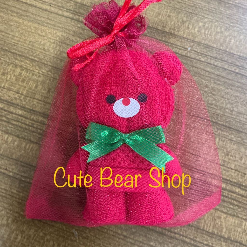 Souvenir Natal Beruang / Souvenir Handuk Natal / Hampers Bear Christmas