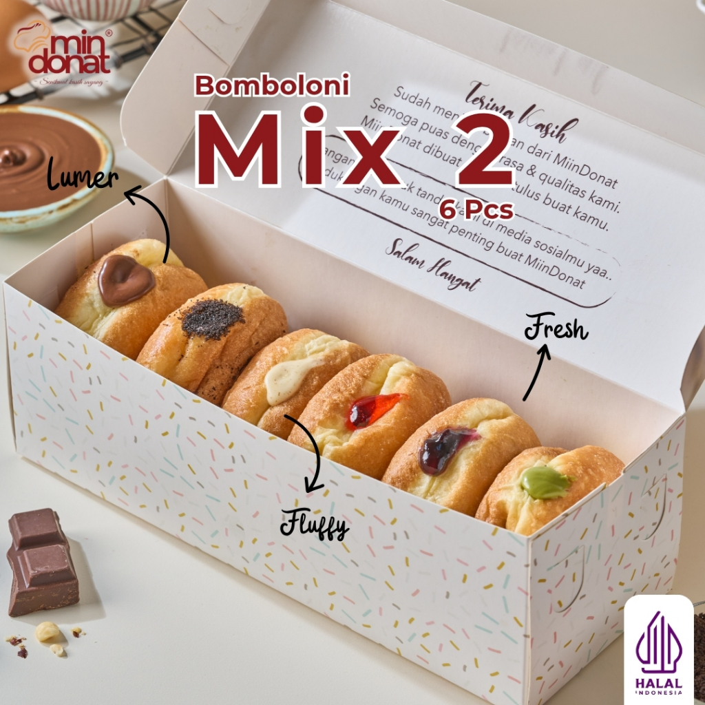 BOMBOLONI PAKET MIX 2 (isi 6Pcs)