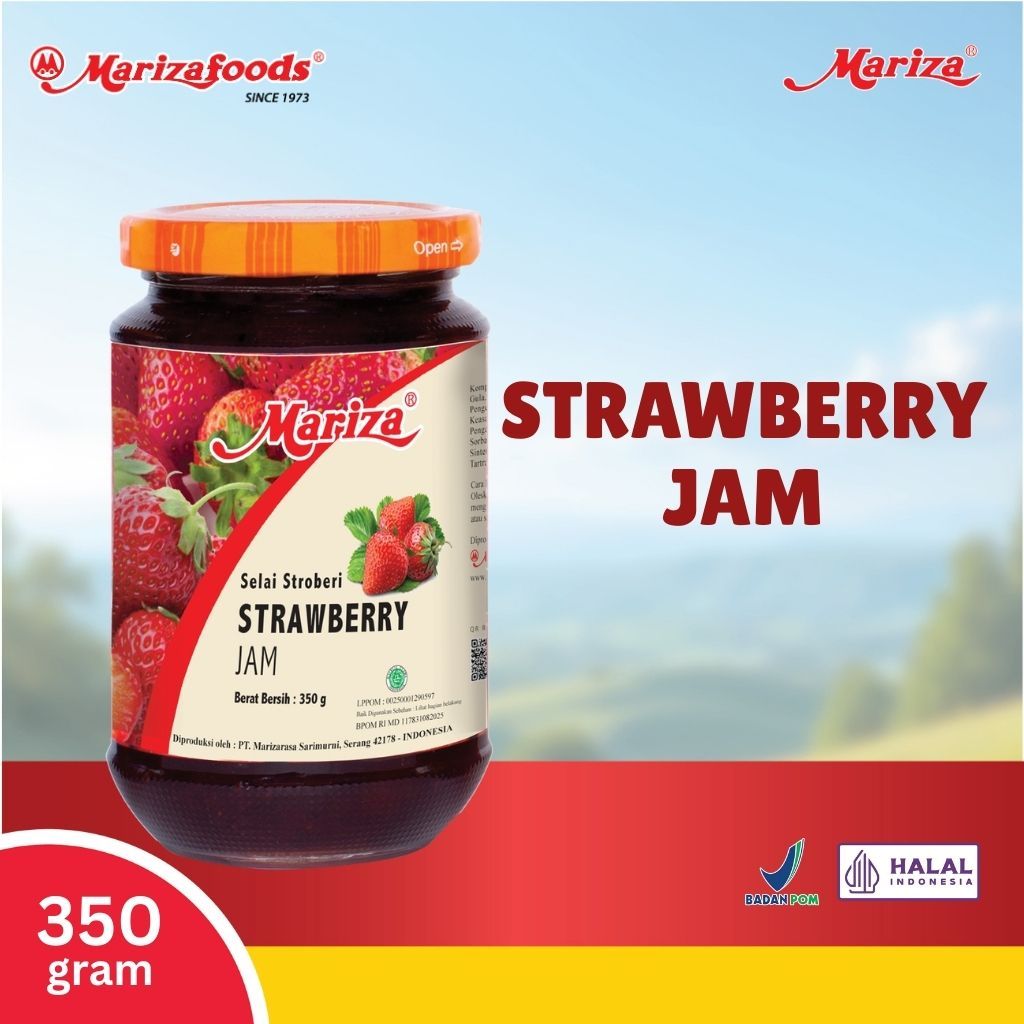 Mariza Strawberry Jam 350g - Selai Stroberi