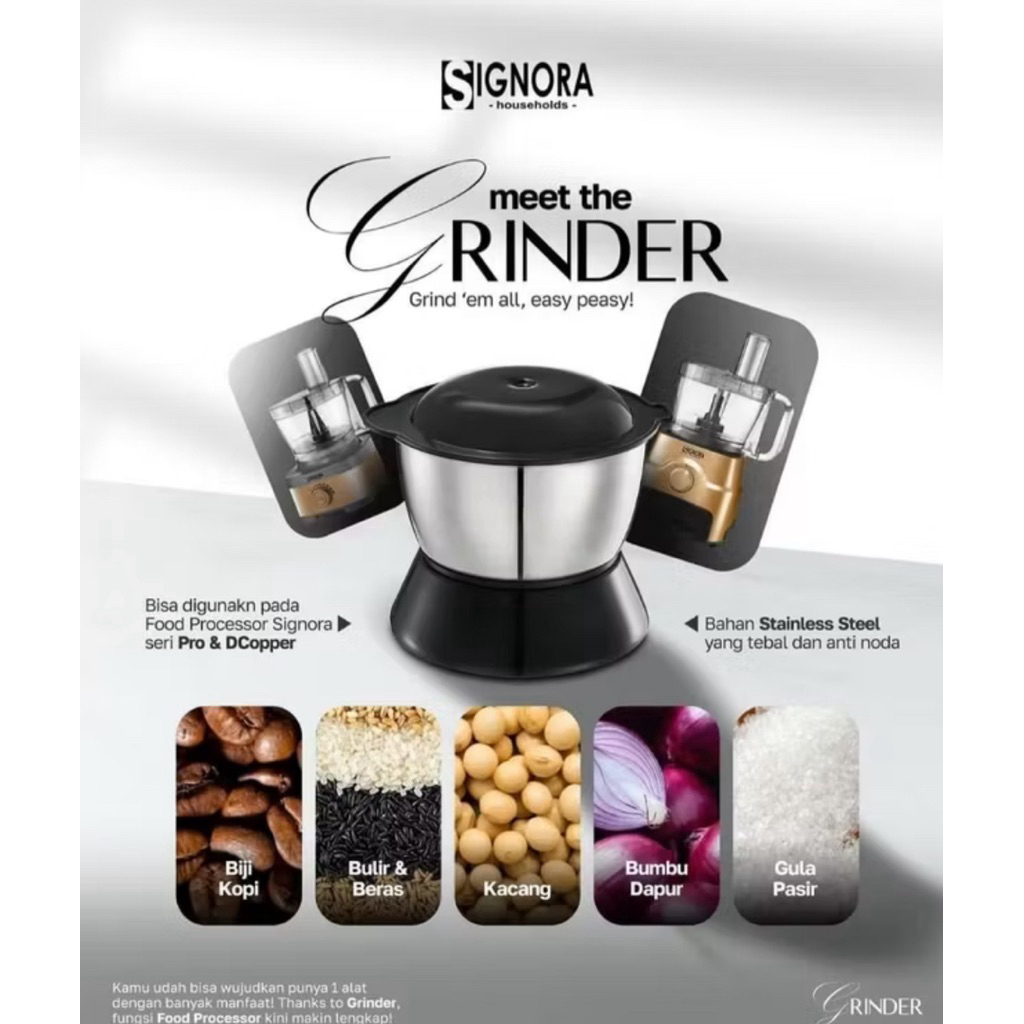 signora grinder food processor