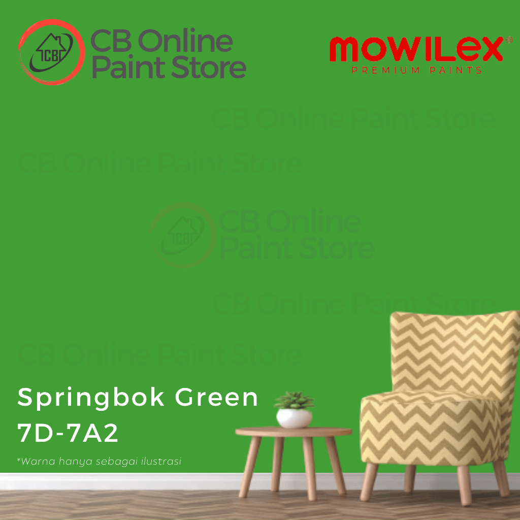 CAT TEMBOK MOWILEX - SPRINGBOK GREEN 7D-7A2 - LITER