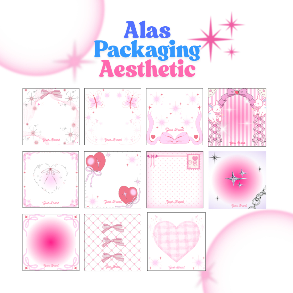 Alas Packing Aesthetic Tebal | Alas Freebies | Kertas Packaging | Alas Packaging Custom| Alas Produk