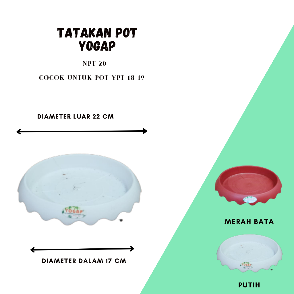 TATAKAN POT YOGAP TINGGI 20 YOGAP ORIGINAL