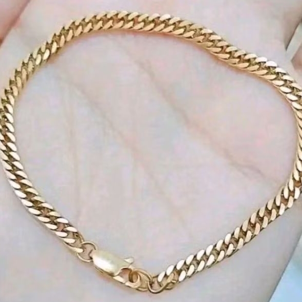 GELANG SISIK TITANIUM GOLD ROSEGOLD SILVER GELANG ELEGANT DEWASA ANAK
