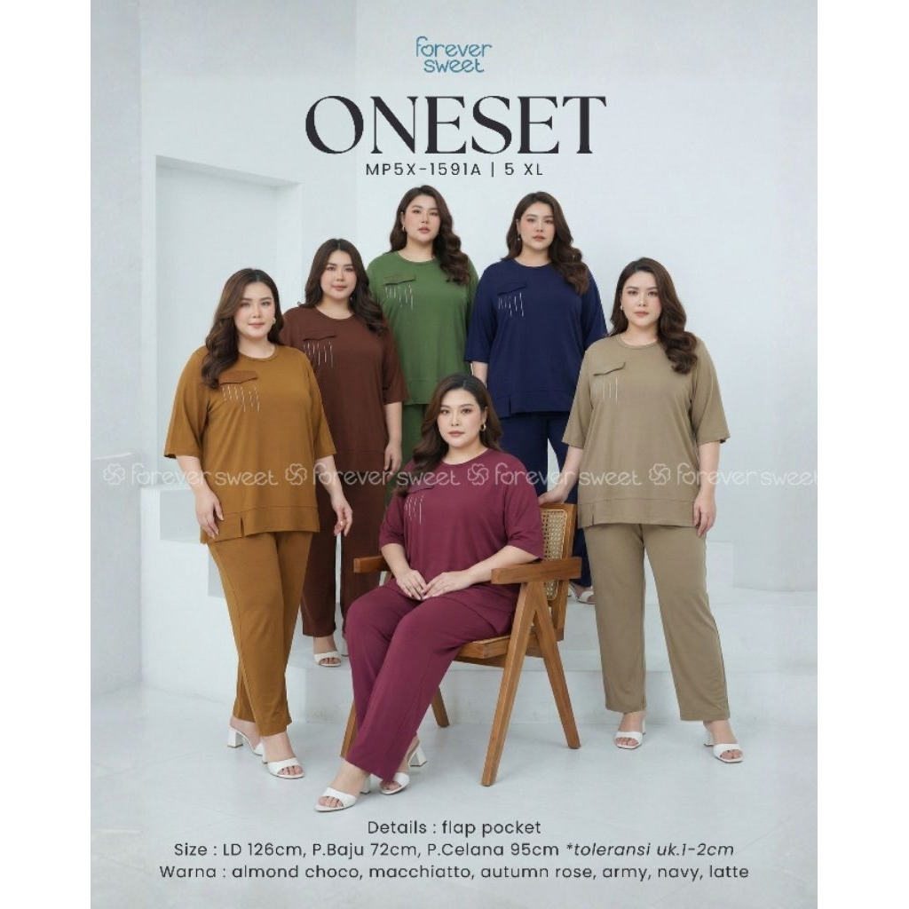 FOREVER SWEET Oneset  5XL Baju tidur jumbo  setelan baju tidur jumbo piyama 5XL termurah