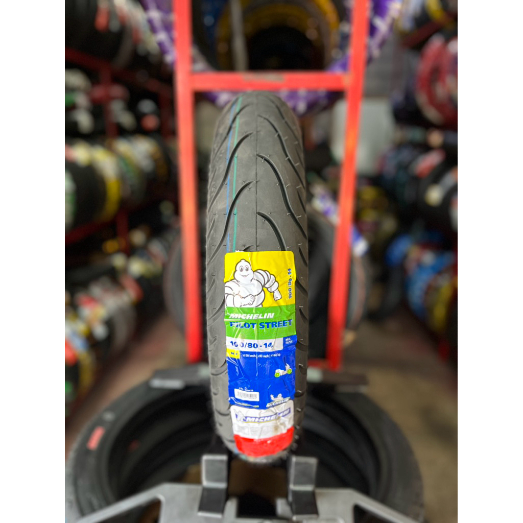 MICHELIN Pilot street 90/80-14 90/80-17 100/80-14 110/80-14 Tubeles Softcompound awet ban motor Mich