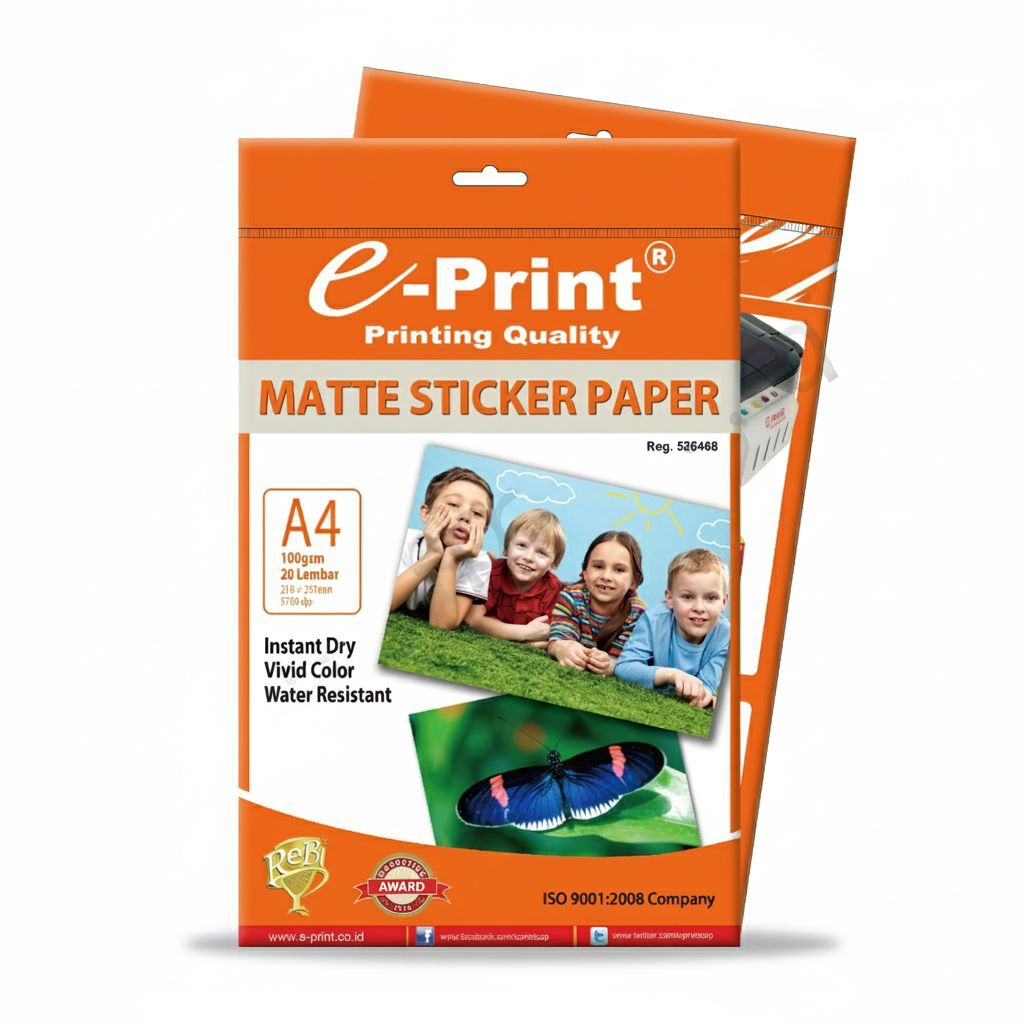 stiker matte E-print A4