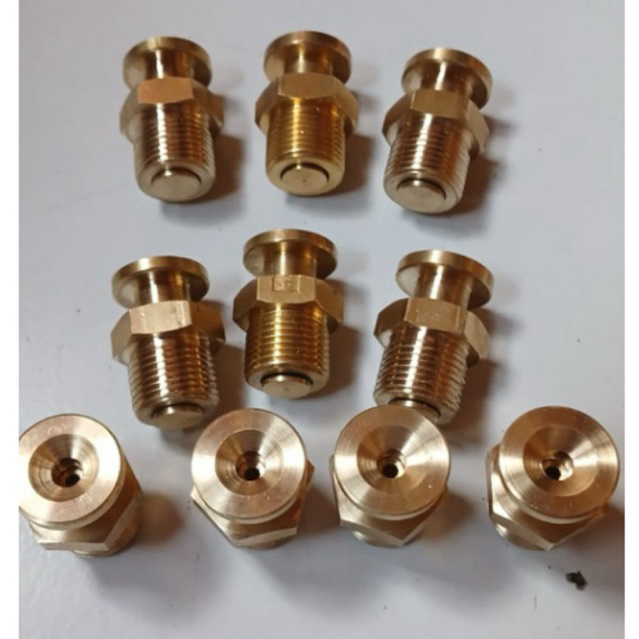 nepel pentil air shaft derat 3/8”inch kuningan