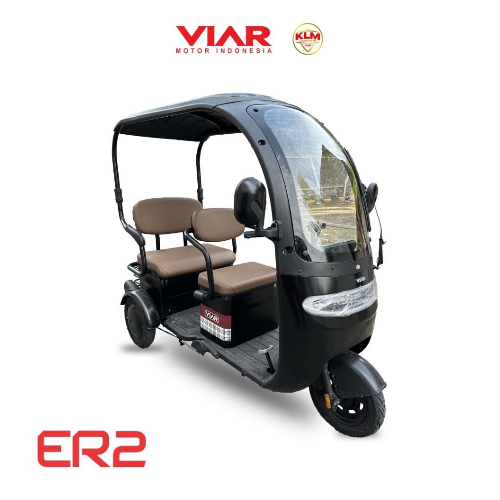 READY TERBARU SEPEDA LISTRIK VIAR RODA TIGA TIPE ER2 HITAM MURAH MEDAN