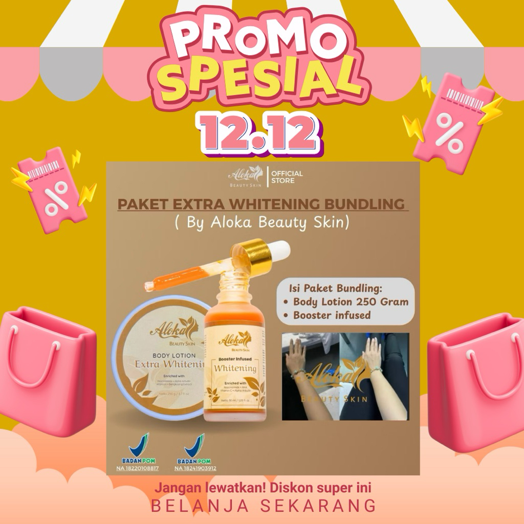 PAKET JUMBO EXTRA WHITENING ALOKA BEAUTY