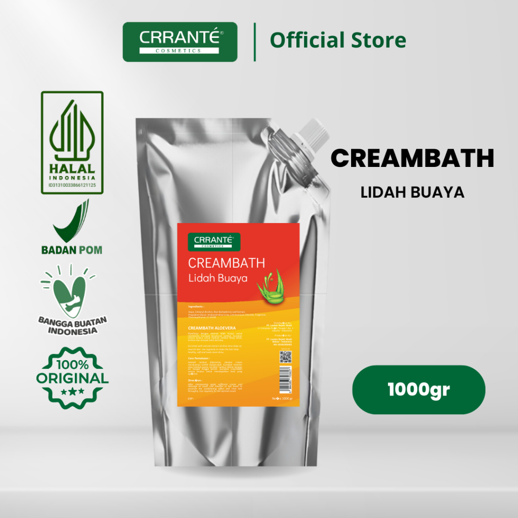 Crrante Creambath Refill Lidah Buaya 1kg