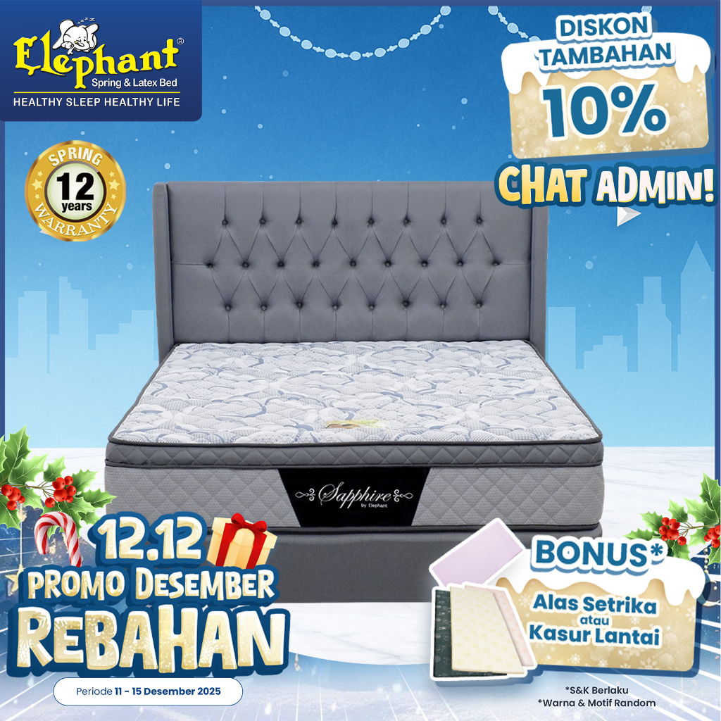 Kasur Springbed Saphire Komplit Set by Elephant Springbed