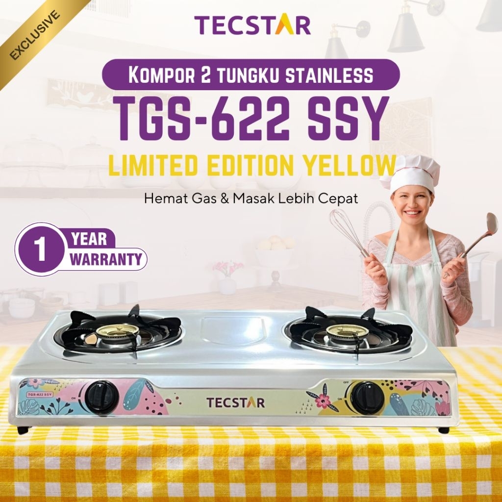 TECSTAR Kompor 2 Tungku White