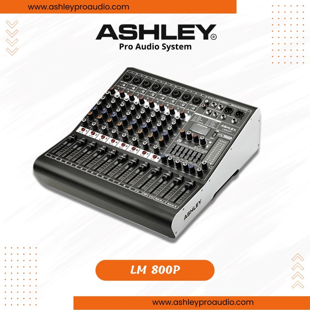 Power Mixer Ashley LM800P Bluetooth 8 Channel