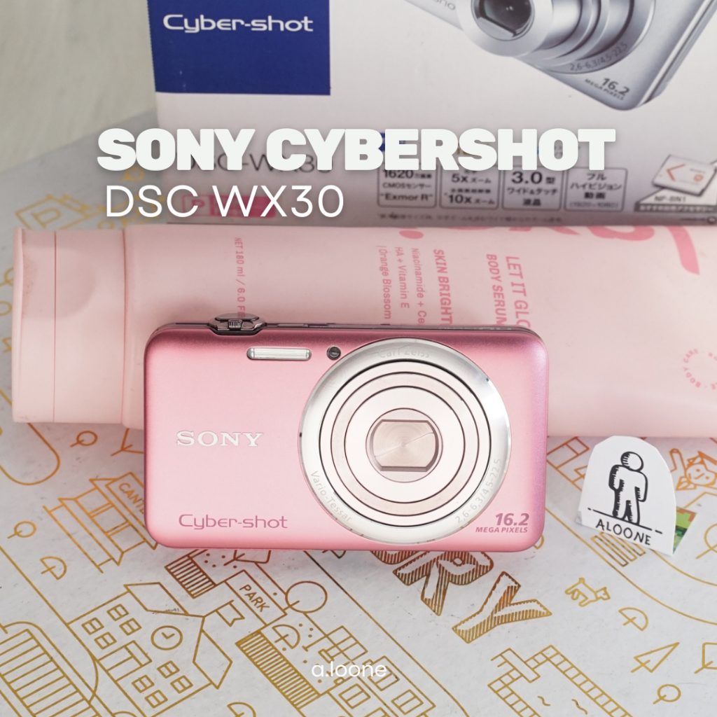 SONY CYBER-SHOT WX30 DIGICAM PINK — KAMERA MINI & AESTHETIC