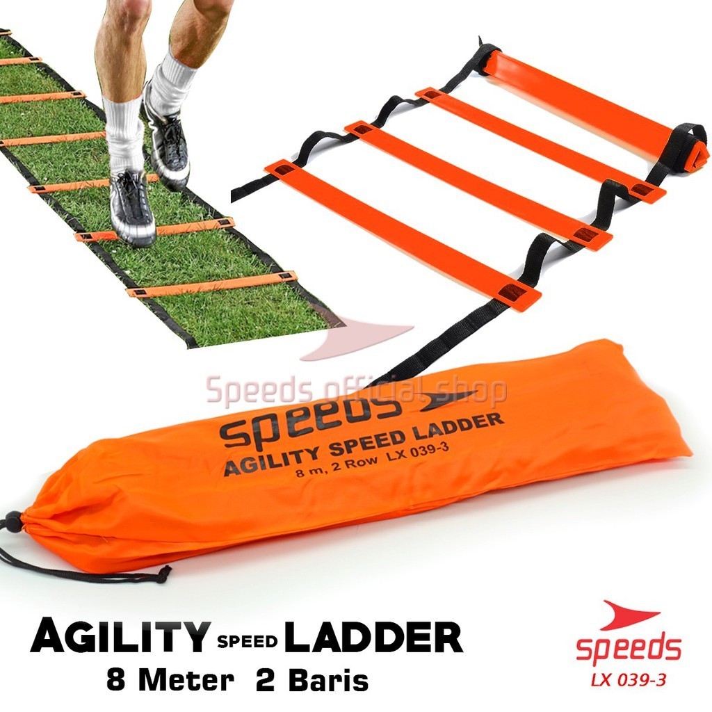 Speed agility ladder/tangga agility ladder untuk latihan 8 meter