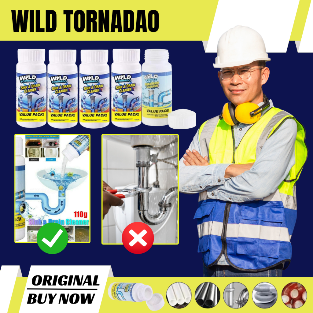 wild tornado pembersih wastafel dapur ORIGINAL